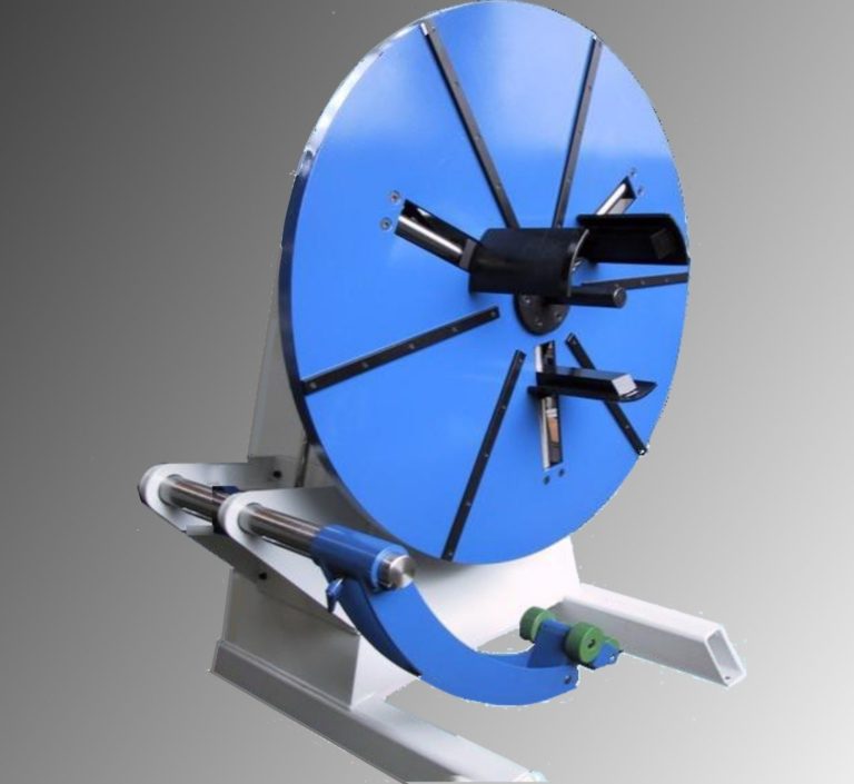Abwickelhaspel ohne Antrieb Modell O6-360C-AP Abwickelhaspel 600 kg Tragkraft ohne Antrieb mit Kegelradverstellung und Andruckarm