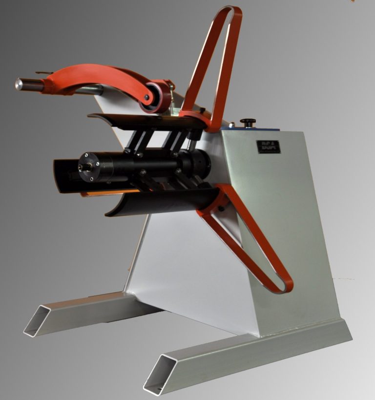 Abwickelhaspel ohne Antrieb Modell O20-360V-AP Abwickelhaspel 2000 Kg Typ V ohne Antrieb mit manueller Gelenkspreizung und pneumatischem Andruckarm
